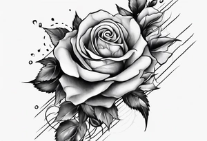 Half-sleeve arm tattoo. roses tattoo idea