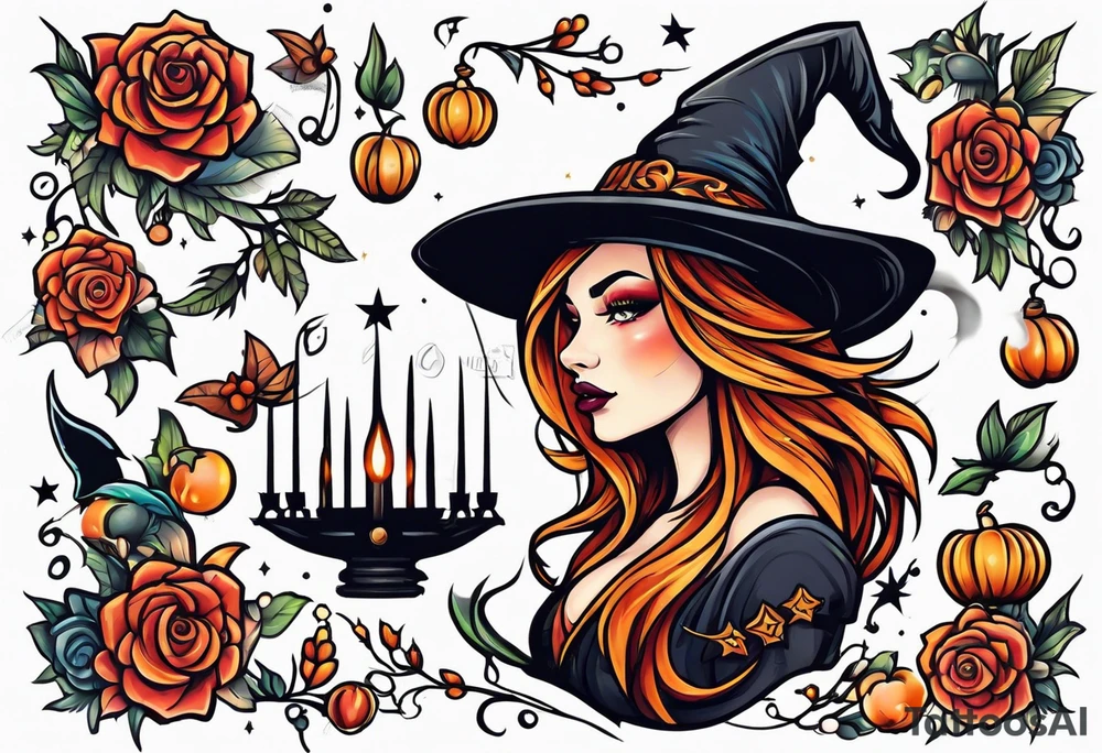 Witch tattoo idea