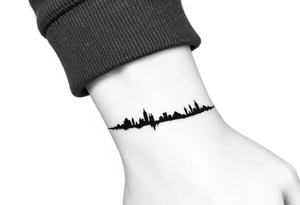 Silhouette arband tattoo idea