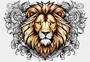 german lion tattoo idea