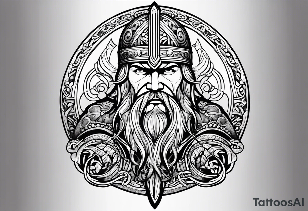 Viking style tattoo idea