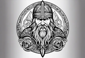 Viking style tattoo idea