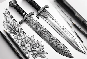 Gladius sword
Fortune favors the bold tattoo idea