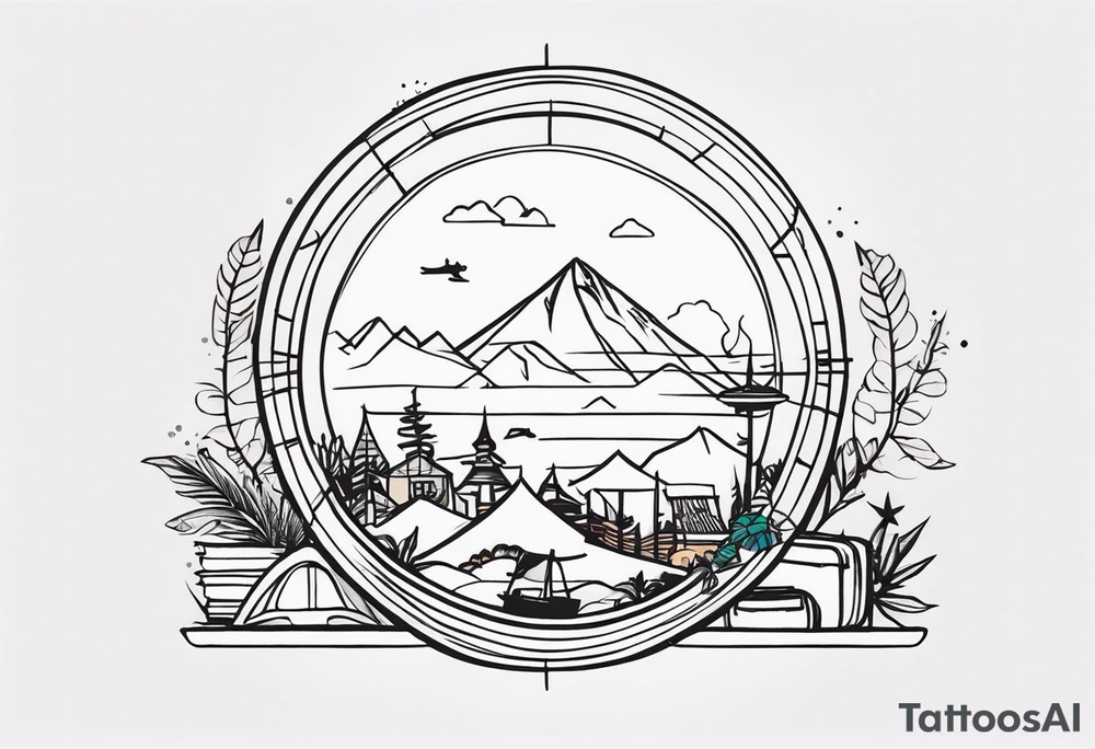 Travel tattoo idea