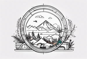 Travel tattoo idea
