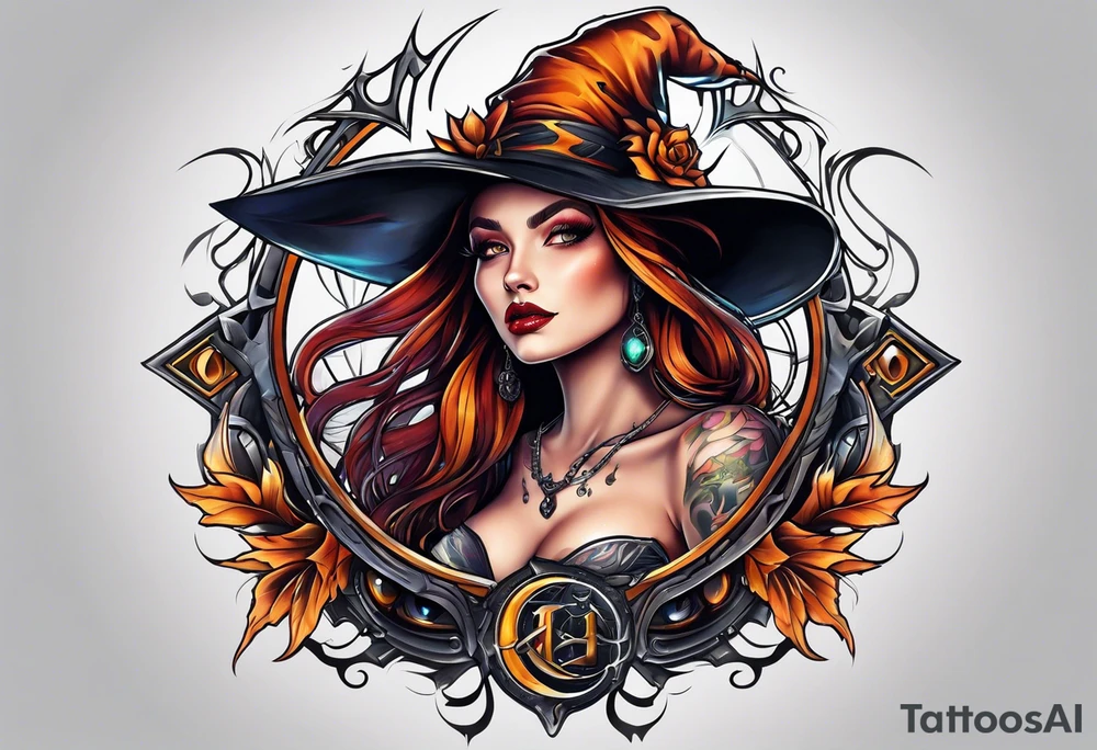 Witch tattoo idea