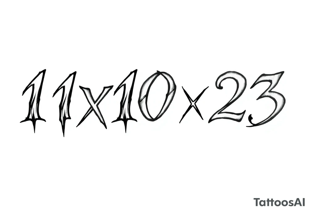 1x10^23 tattoo idea