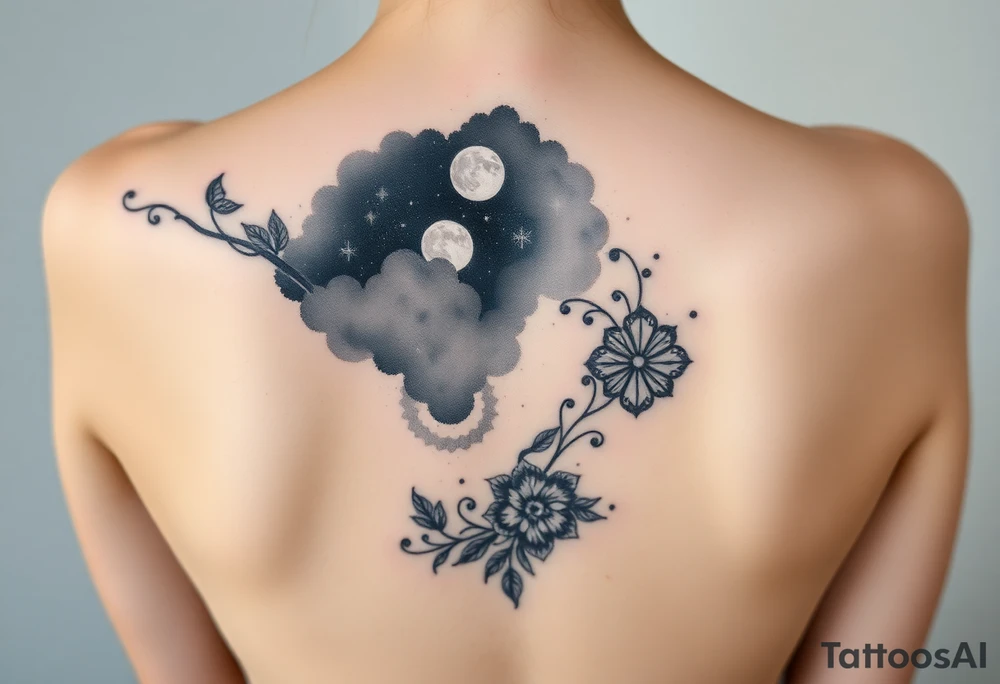 Night sky tattoo idea
