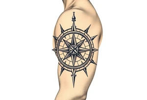 compass
infinity tattoo idea