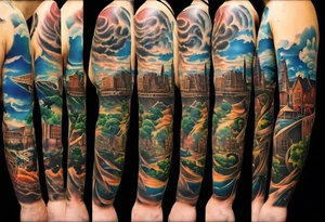 Tattoo with coordinates of the places we have lived. 

Penn state: 40.789680,-77.858063
East 88th: 40.777649,-73.947430
CDM: 33.597440,-117.875750
Annapolis: 38.978291,-76.495682 tattoo idea