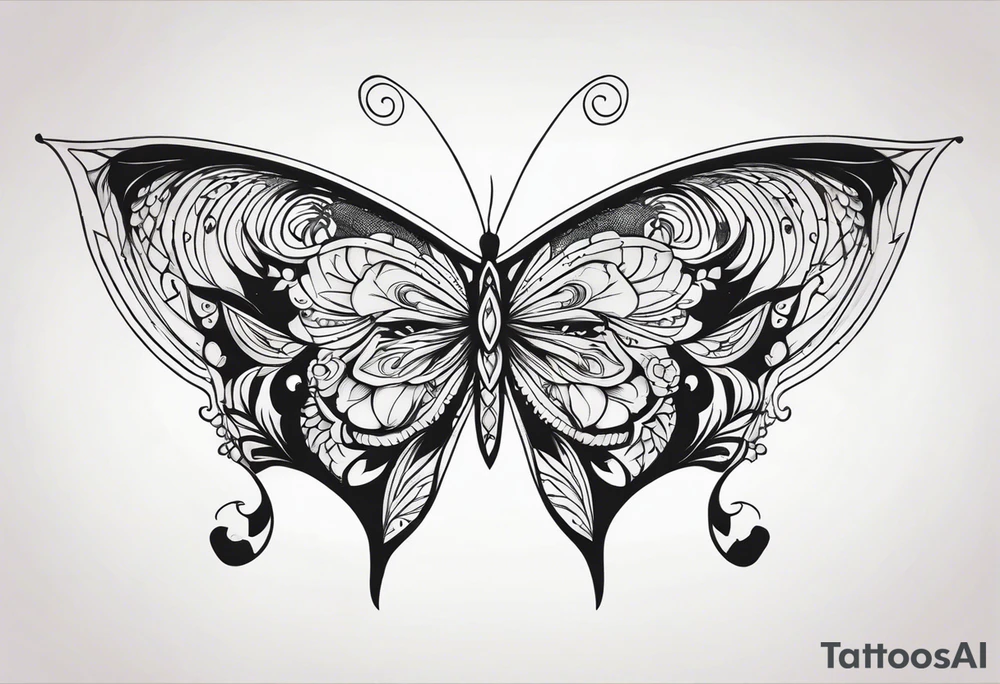 Butterfly tattoo idea