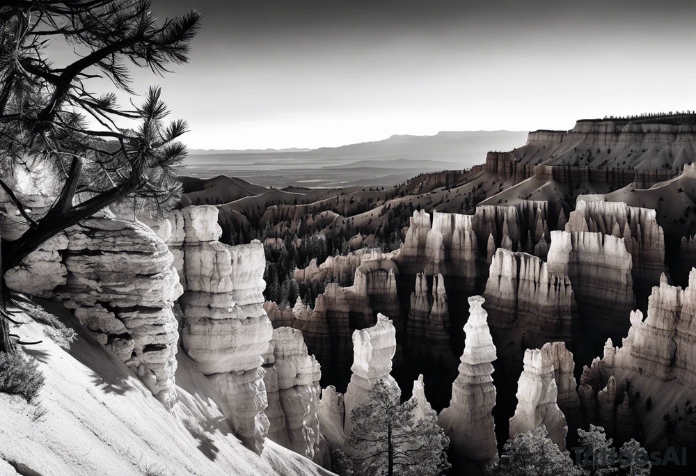Bryce canyon national park, forearm tattoo idea