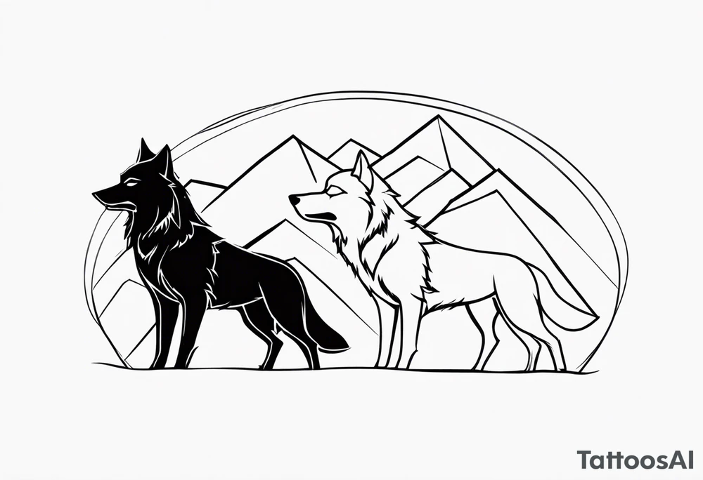 Wolves tattoo idea