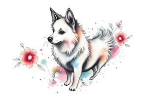 Spitz alemão tattoo idea