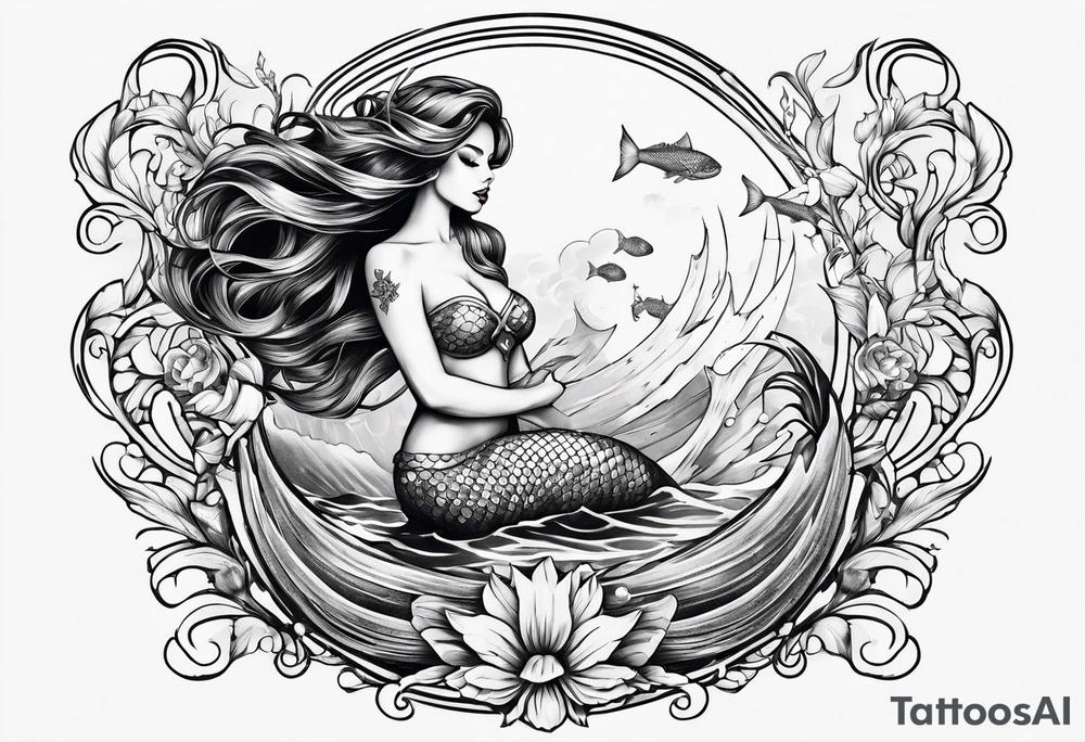 Mermaid tattoo idea
