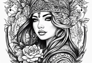 family profile tattoo idea
