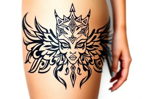 Queen, scary, pretty tattoo idea