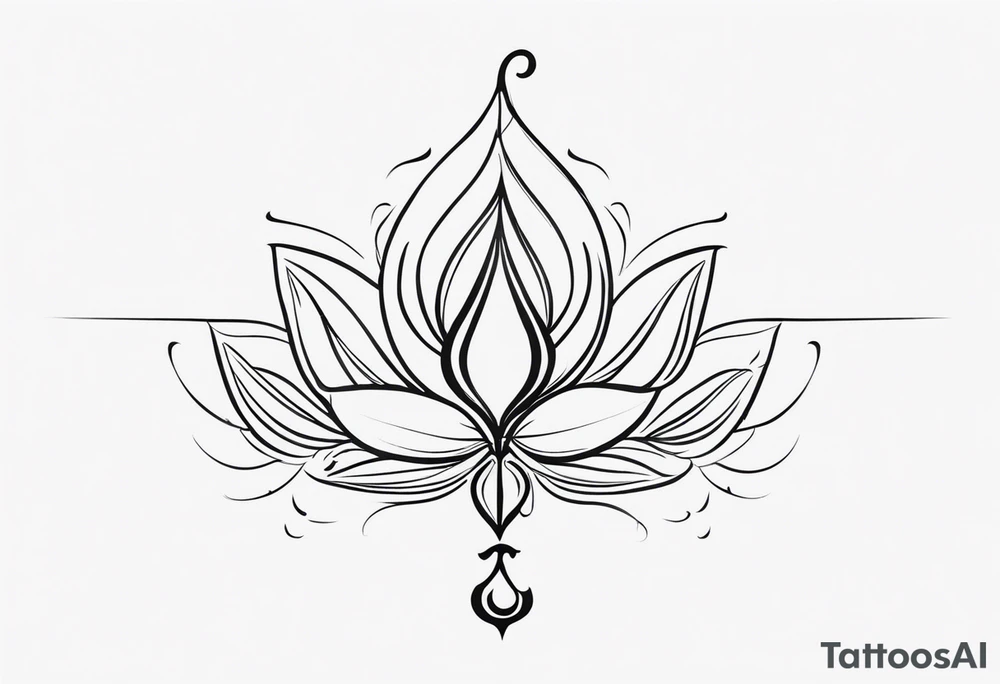Tattoo ਨਿਰਭਉ ਨਿਰਵੈਰ written in Gurmukhi written text. Add fire and heart to symbolize strength and love tattoo idea