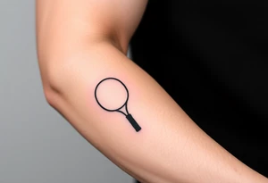 Racket sports tattoo which should have table tennis and badminton tattoo idea