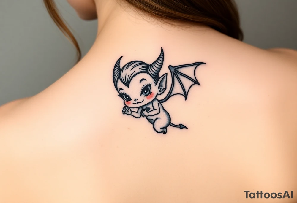 Sexy devil tattoo idea