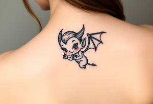 Sexy devil tattoo idea