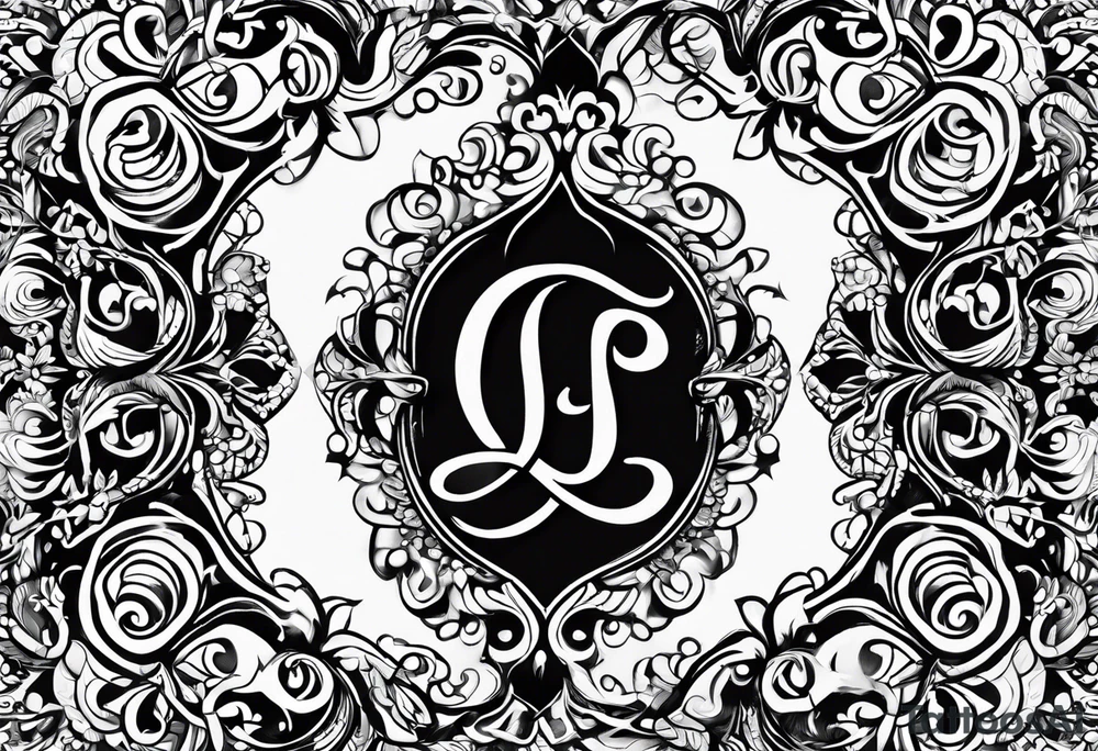 Infinity symbol, J, J, B tattoo idea