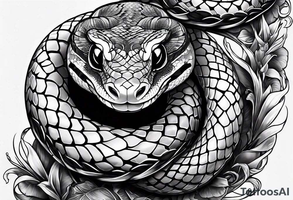 snake wrapped around wrist tattoo idea