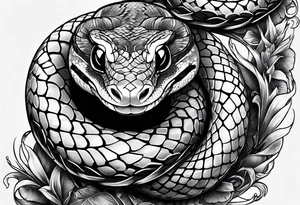 snake wrapped around wrist tattoo idea