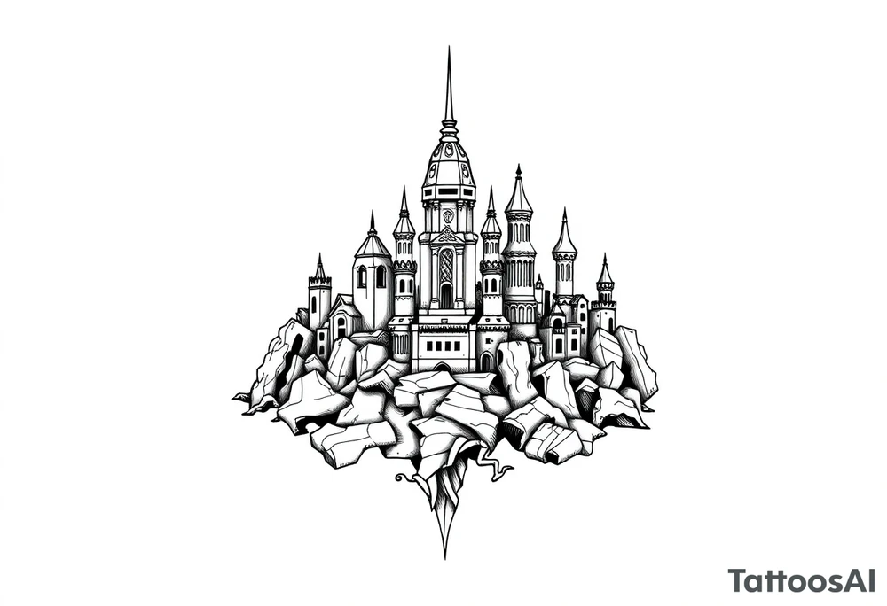 city of 
Atlantis tattoo idea