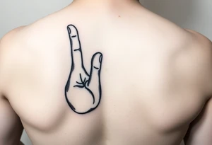 Buddha hand making 'like' gesture. Thumbprint is a social media logo. Dotwork style, black ink, 7cm. tattoo idea