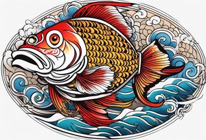 chinese culture fish tattoo idea