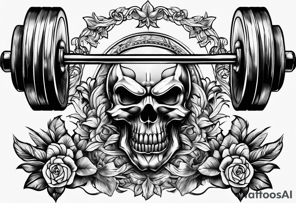 A barbell tattoo idea
