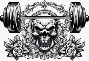 A barbell tattoo idea