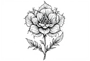 "She gave me a reason to live"  as the stem blooming into a flower tattoo idea