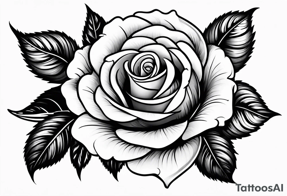 Vine Rose tattoo idea