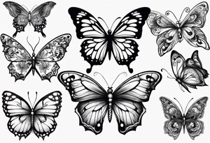 Butterflies tattoo idea