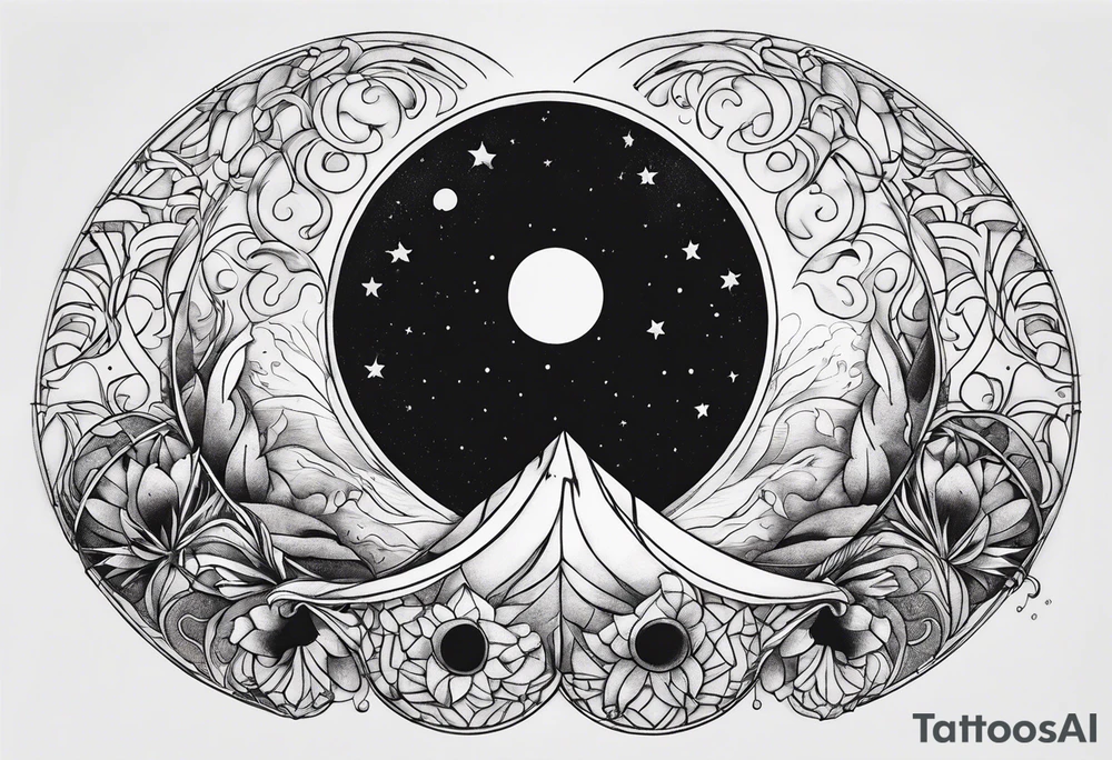 Moon phase tattoo idea