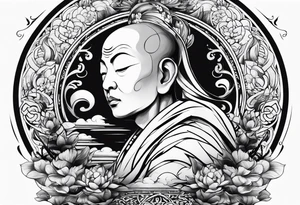 Zen Monk tattoo idea