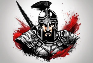 Spartan warrior like the movie 300 tattoo idea