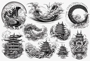 rollercoaster tattoo idea