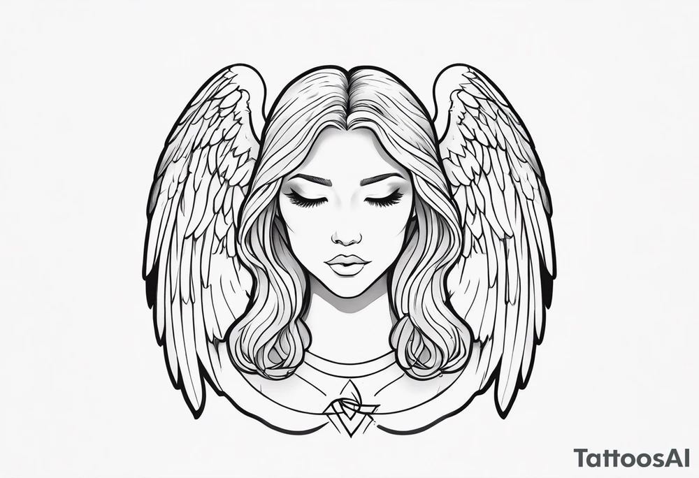 An angel that will always be in my heart tattoo idea