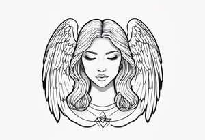 An angel that will always be in my heart tattoo idea