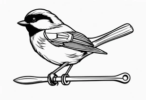 wrench chickadee tattoo idea