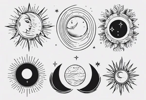 Sonne Mond tattoo idea