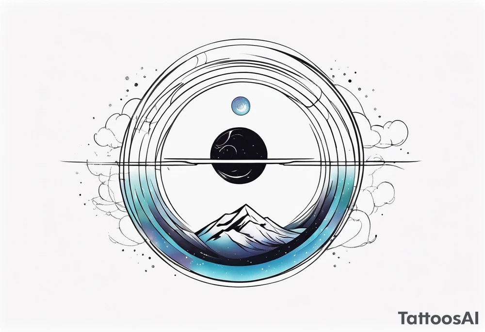 Wormhole events horizon tattoo idea