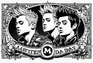 green day band tattoo tattoo idea