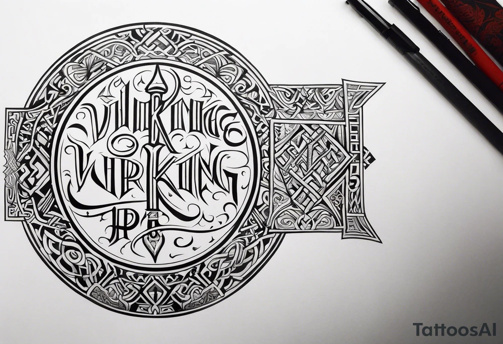 Viking prayer tattoo idea