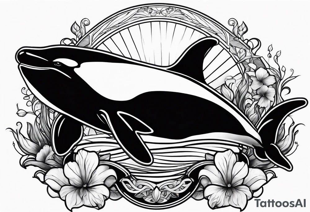 Orca tattoo idea