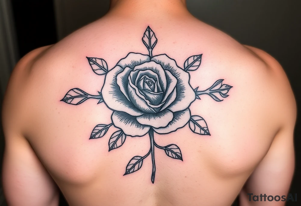 Tudor rose tattoo idea