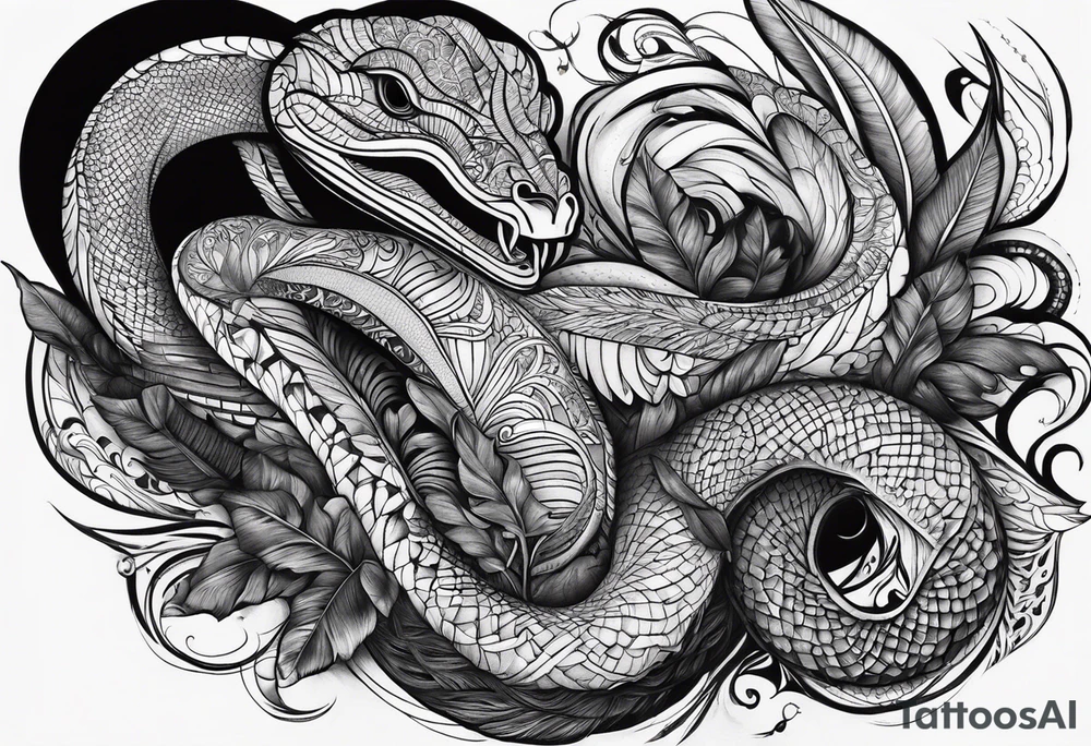 black mamba tattoo idea